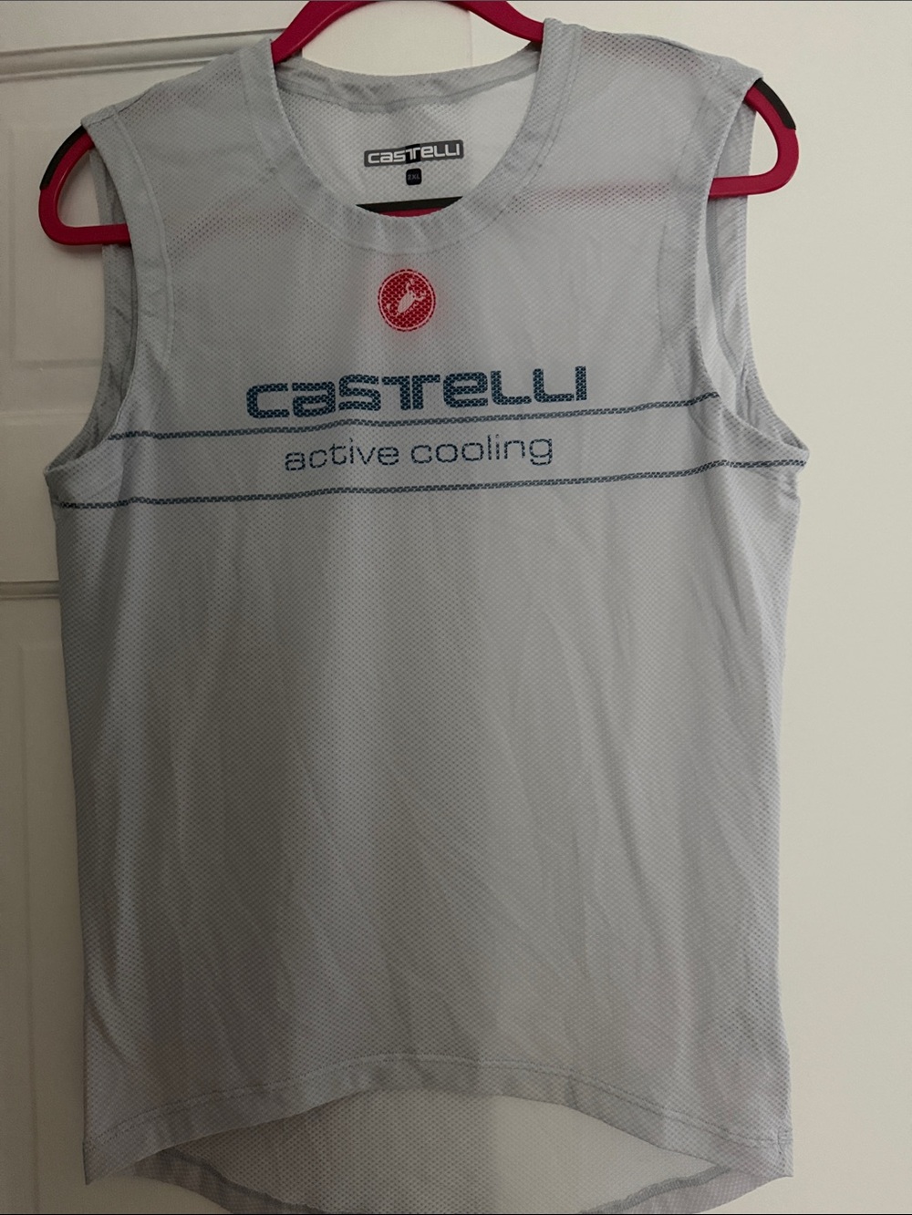 Castelli Men’s Active Cooling Sleeveless Rash Guard — Light Gray